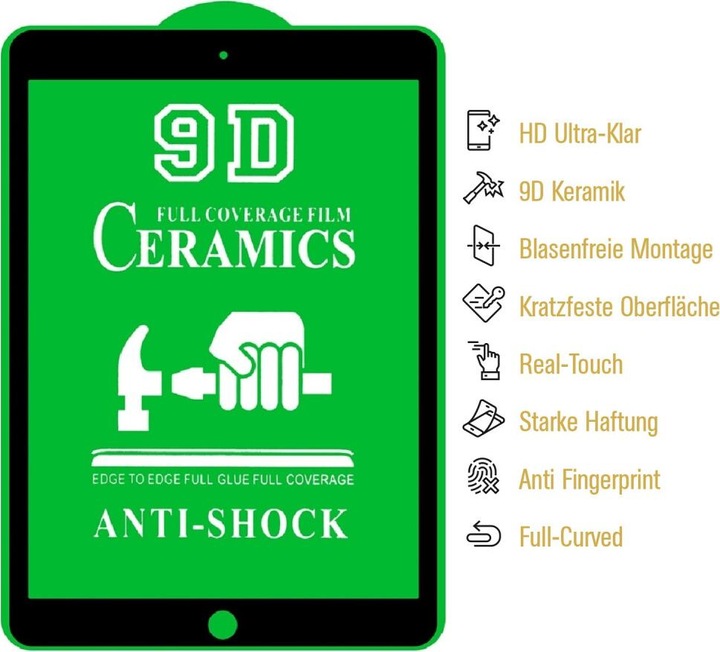 Produktbild Protectorking 6x Ceramic-Glass Full Cover HD Klar (6 Stück, IPad Mini 4)