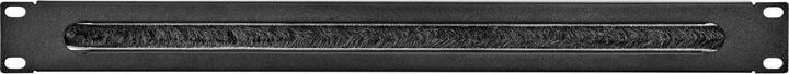 Actual product image Renkforce RF-3429146 48.30cm (19") Network Cabinet Brush Bar 1U Black