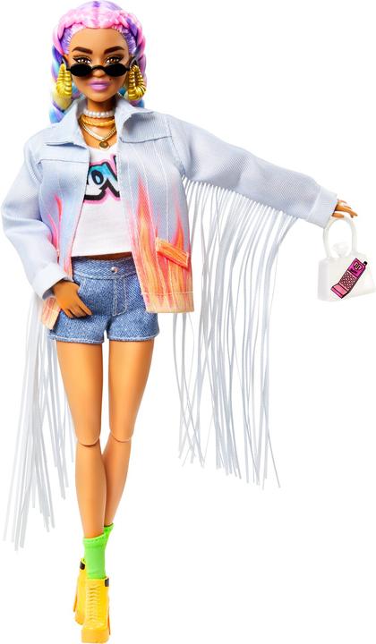 Produktbild Barbie Extra Doll - Regenbogengeflechte
