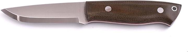 Produktbild Brisa Trapper 95 Elmax Green Micarta Scandi Leather (9.50 cm)