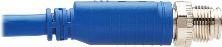 Image du produit Eaton M12 X-Code Cat6a 10G F/UTP CMR-LP Shielded Ethernet Cable M/M IP68 PoE Blue 5m 16.4 (U/FTP, CAT6a, 5 m)