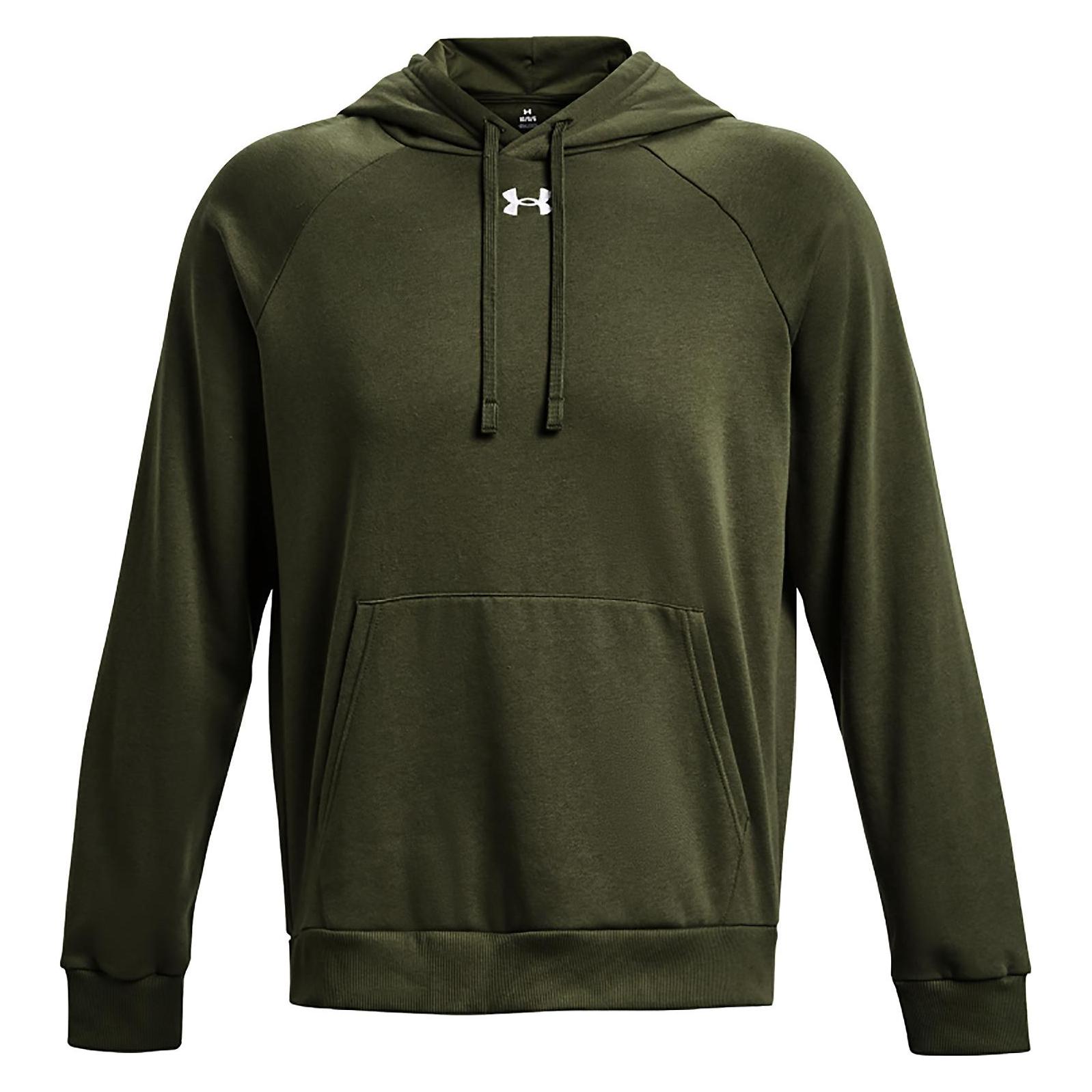 Under Armour, Mannen, Springer, Rival Fleece Hoodie Olijf 1379757 390 M, Groen, (M)