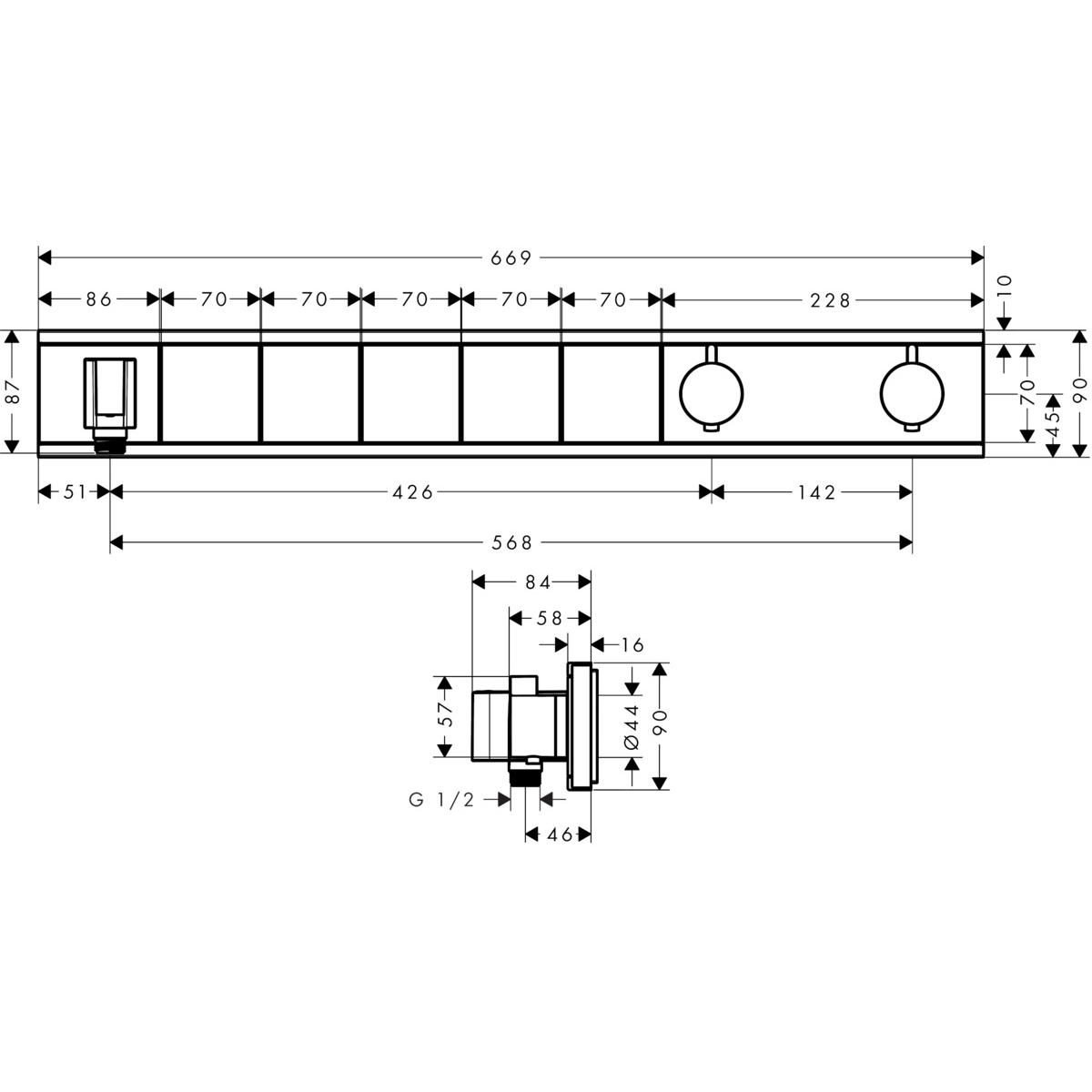 Thumbnail - hansgrohe, Badarmatur, RainSelect Chrom