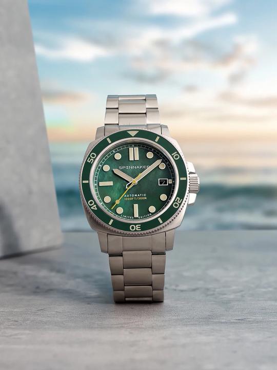 Actual product image Spinnaker SP-5106-33 Hull Automatic Pearl Diver Limited (Rotating bezel left, Diving watch, 42 mm)