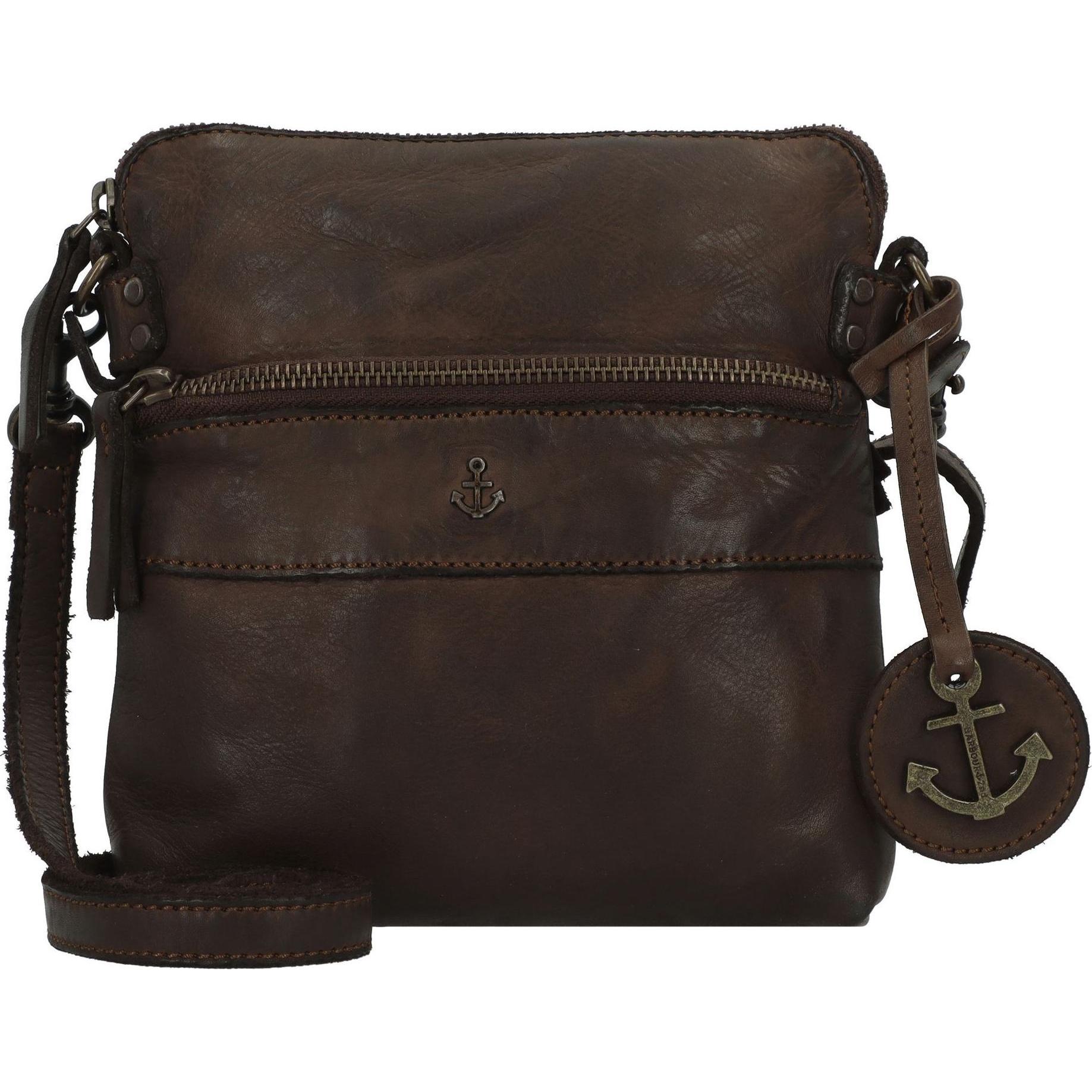 Harbour 2nd, Handtasche, Anchor Love Taliza Umhängetasche Leder 19 cm, Braun
