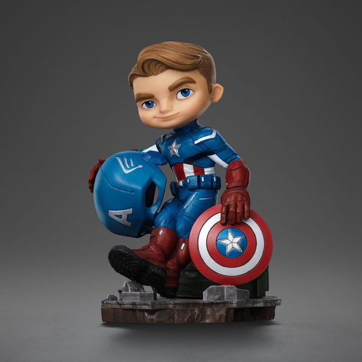 Produktbild Iron Studios Avengers Infinity Saga Mini Co. PVC Figur Captain America 14 cm