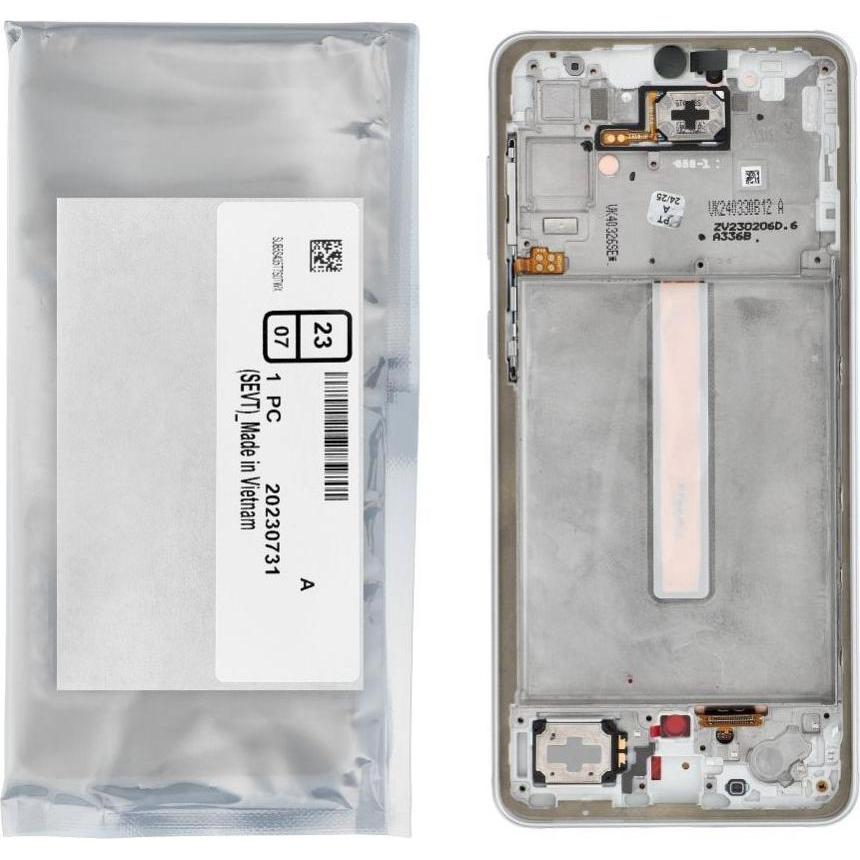 Samsung LCD display! ServicePack LCD Display A33 5G A336B GH82-28143B White (Display), Mobilgerät Er