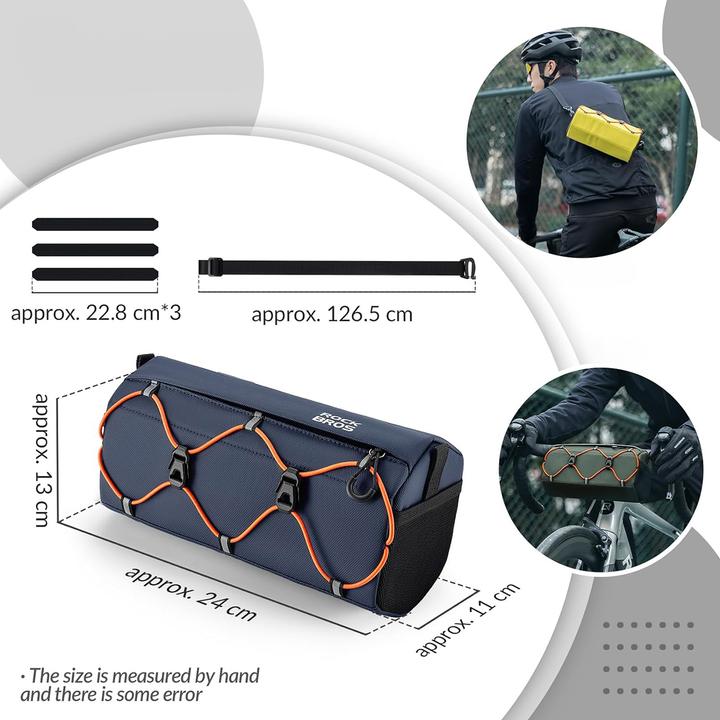 Produktbild Rockbros 30110054002 bicycle handlebar bag 2.2 l - blue (2.20 l, Lenkertasche)