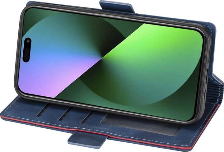 Produktbild N.Bekus iPhone 15 Pro - Flip Case Hülle blau (Apple iPhone 15 Pro)