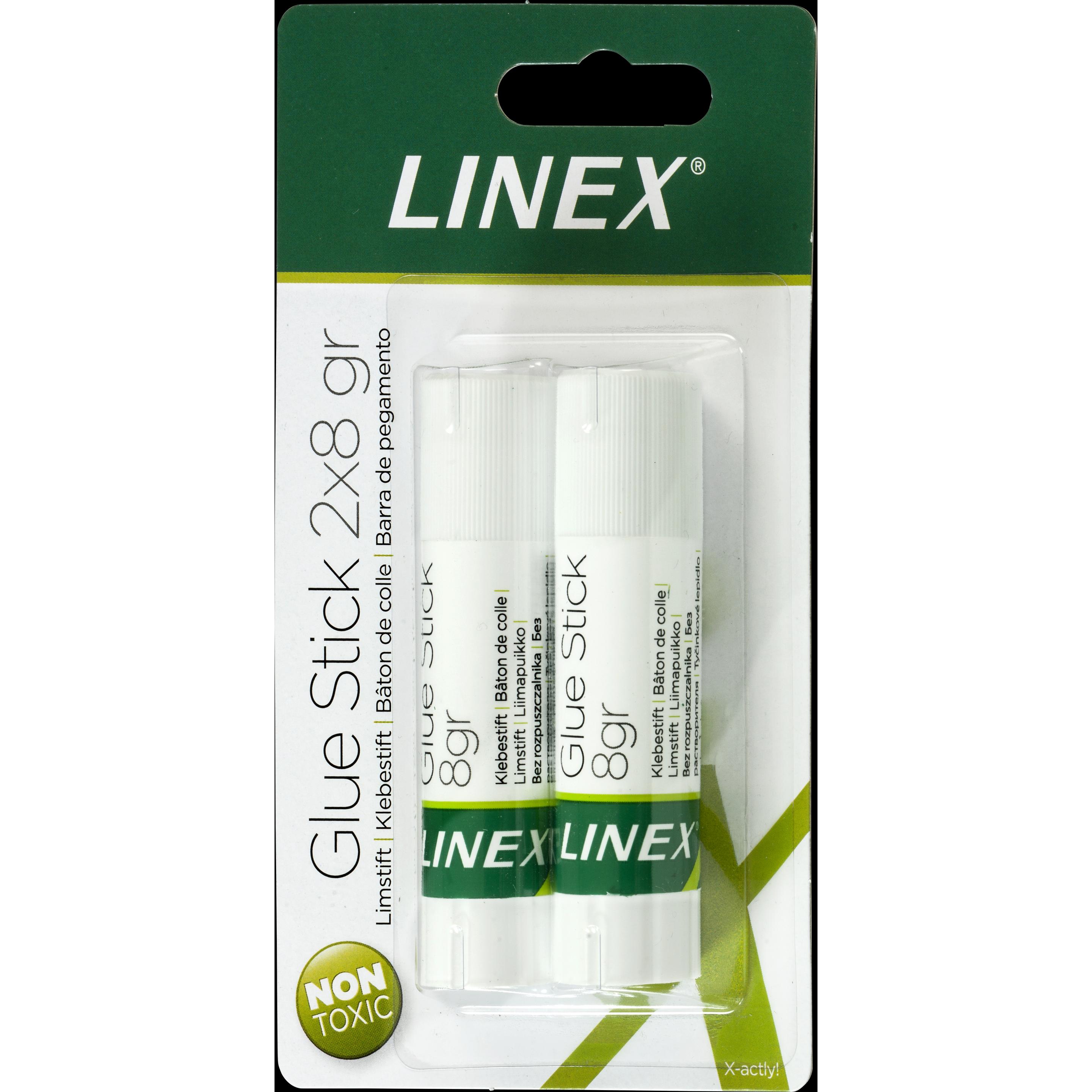 Linex, Klebestift, Klebestifte 2 x 8g 400107631 weiss 2 Stück