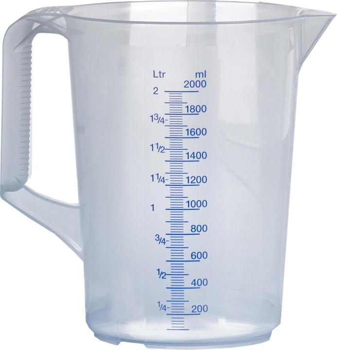 Waca Messkanne in Farbe transparent, 2,0 l (2000 ml)