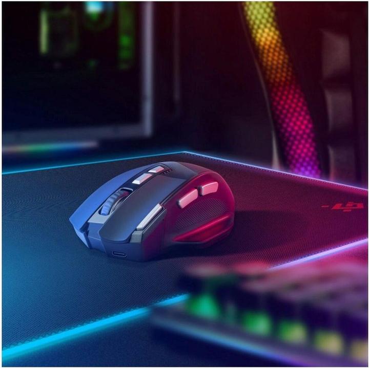 Produktbild Defender Mysz gamingowa bezprzewodowa Knight GM-885 3200DPI 8P Czarna (Kabellos)