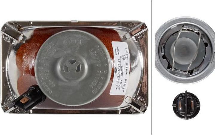 Actual product image Hella Headlight insert halogen installation for VW SCIROCCO