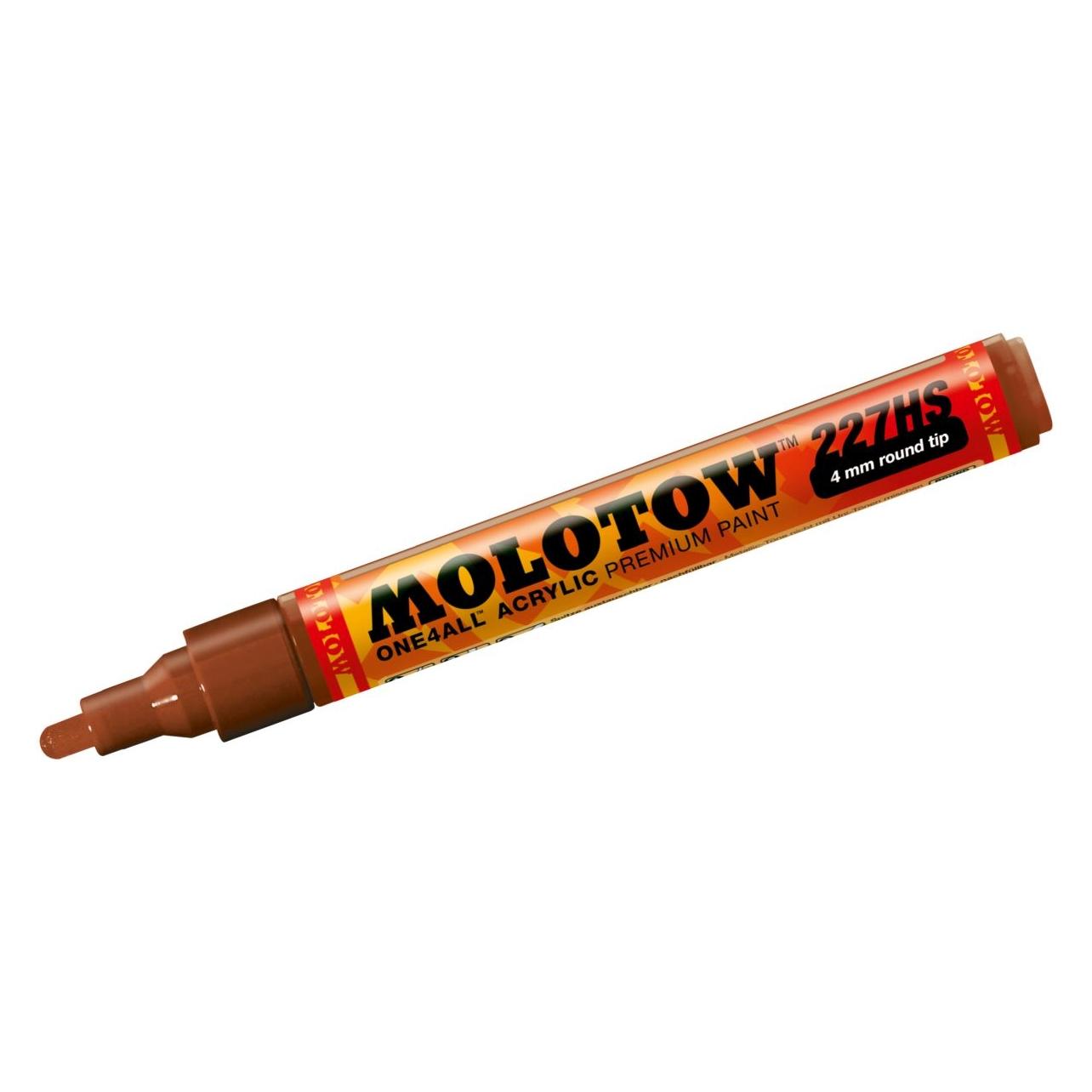 Molotow, Marker, Permanent Marker One4All 227 Hs Navulbaar 4mm Hazelnootbruin (1 x)