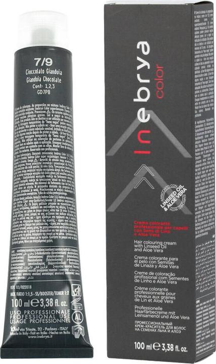 Produktbild Inebrya Color CHOCOLATE Hair Coloring Cream (chocolate) - Professional hair color 100 ml 7/9 (7, 9)