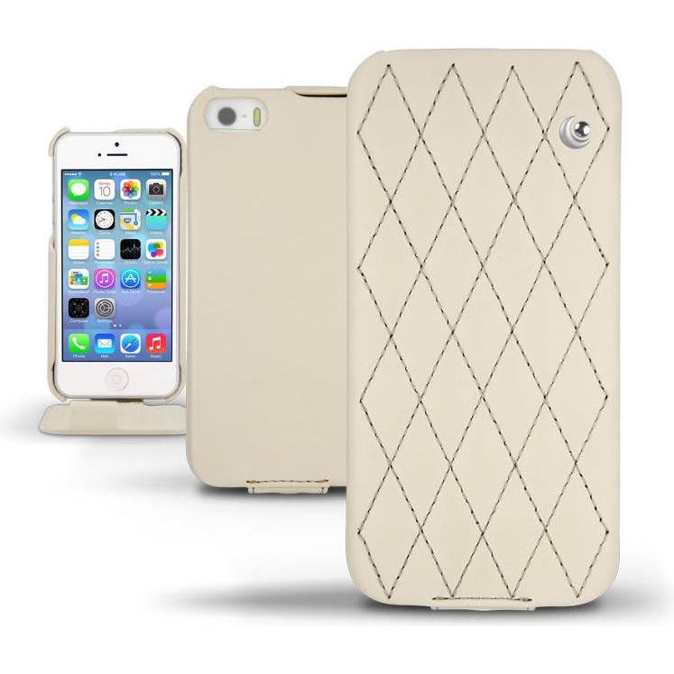 Thumbnail - Noreve Lederschutzhülle vertikal (Apple iPhone 5s), Smartphone Hülle, Beige