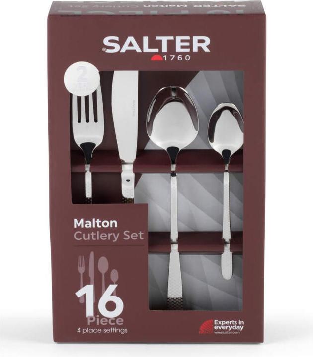 Actual product image Salter BW113282EU7 Malton 16-Piece Cutlery Set (4 Piece, Cutlery set)