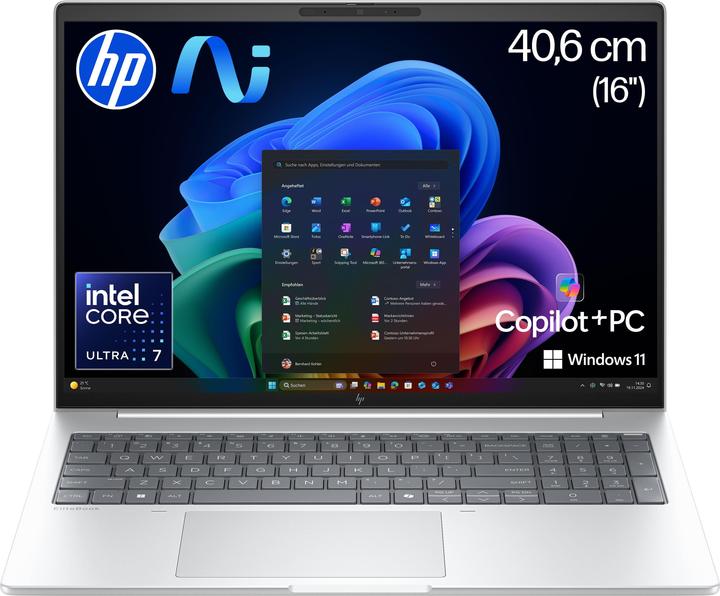 Image du produit HP EliteBook 8 G1i 16 AI PC (16", 1000 Go, 32 Go, Allemagne)