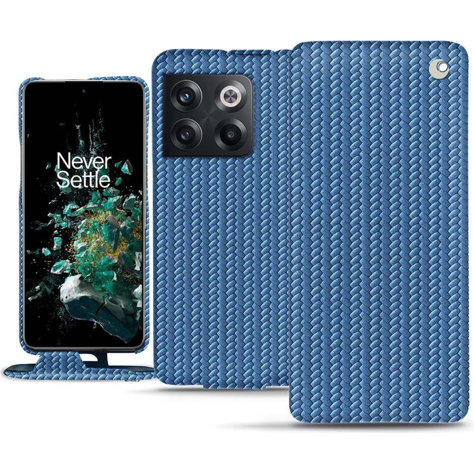 Noreve Lederschutzhülle vertikal (OnePlus 10T), Smartphone Hülle, Blau