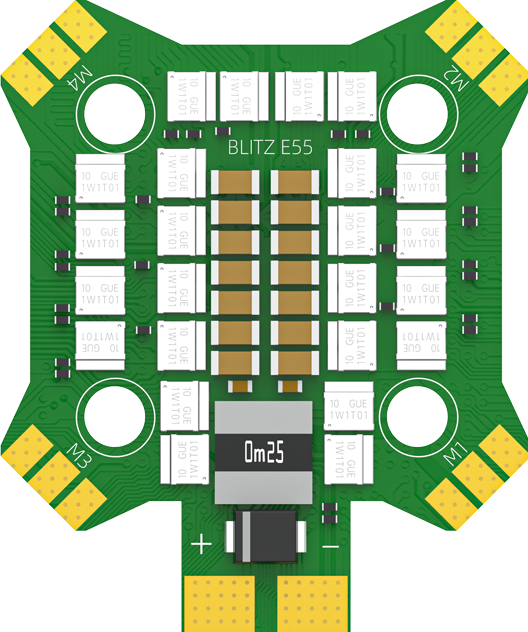 Actual product image iFlight BLITZ Mini E55 4-IN-1 ESC (Drone spare parts)