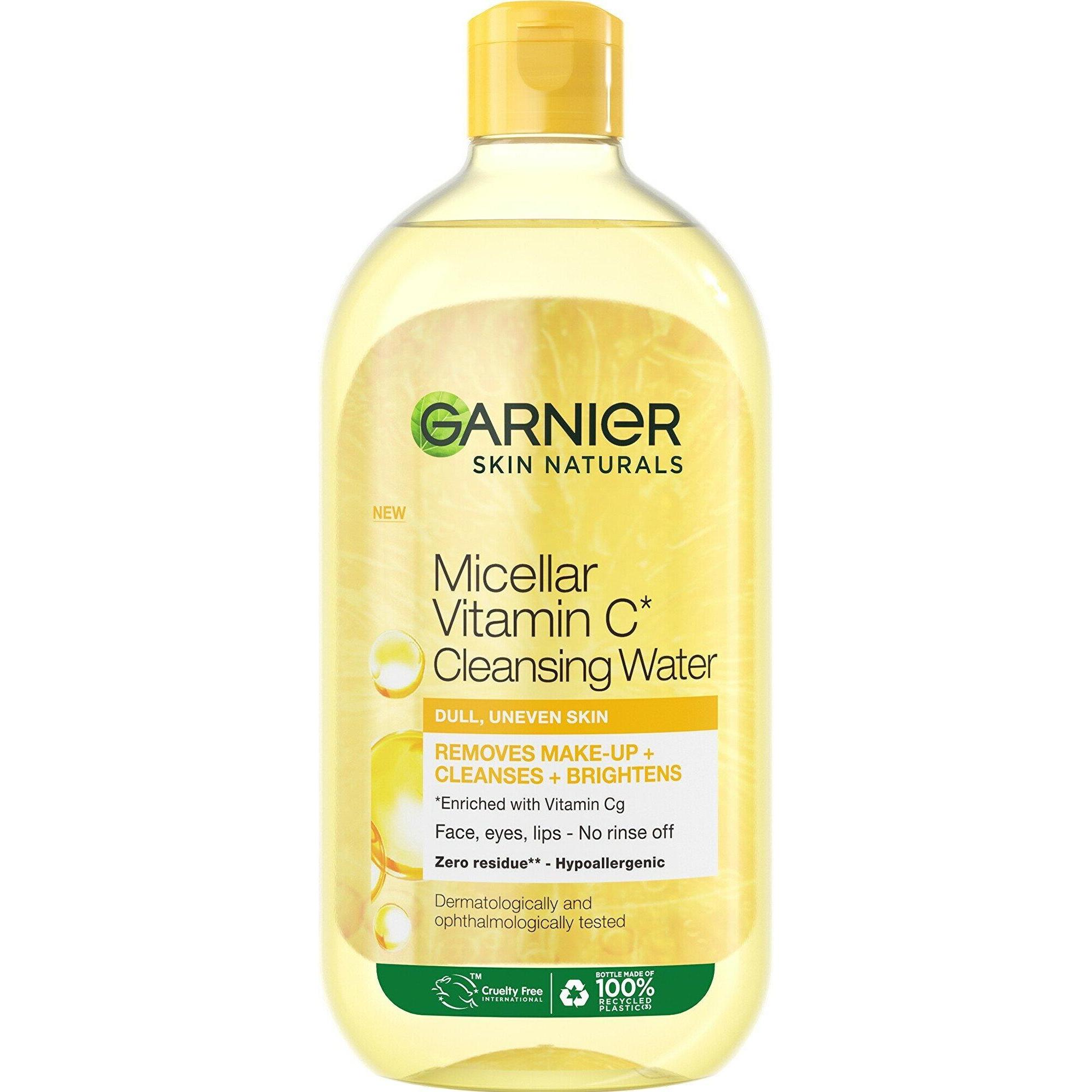 Garnier Donna Pulizia Viso, Brightening Micellar Water With Vitamin C Skin Naturals - 700 Ml (Tonico Per Il Viso, 700 Ml)