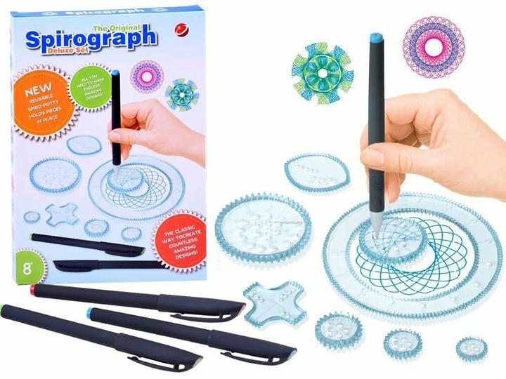 Jokomisiada Set de pochoirs à dessin - Spirograph