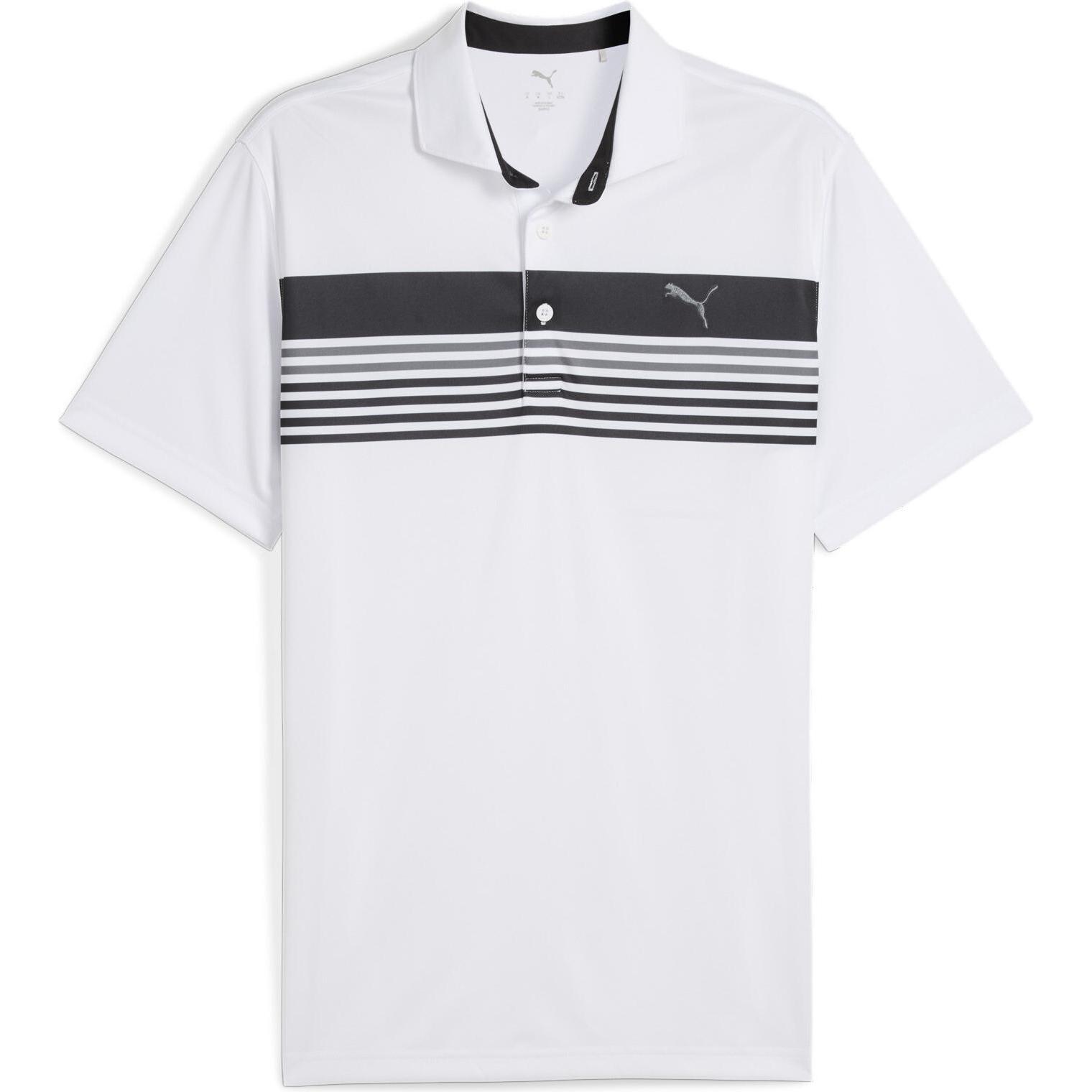 Thumbnail - Puma, Herren, Shirt, West Polo, Weiss, Schwarz, (L)