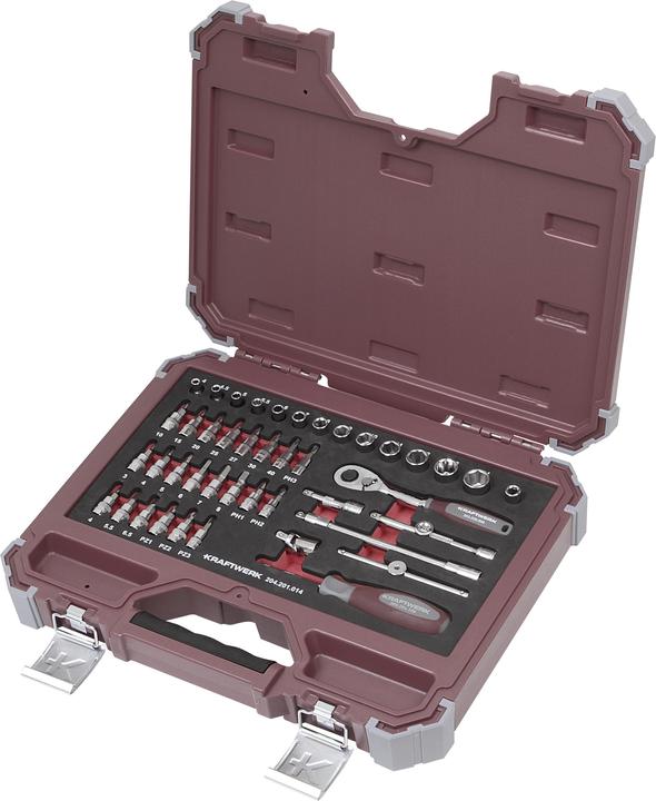 Actual product image Kraftwerk Socket spanner set (1/4")