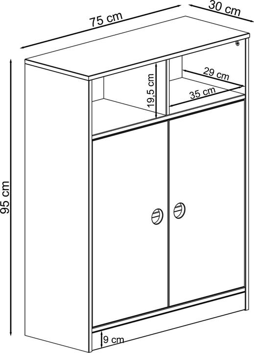 Image du produit Loft 24 Alpi (75 x 30 x 95 cm)