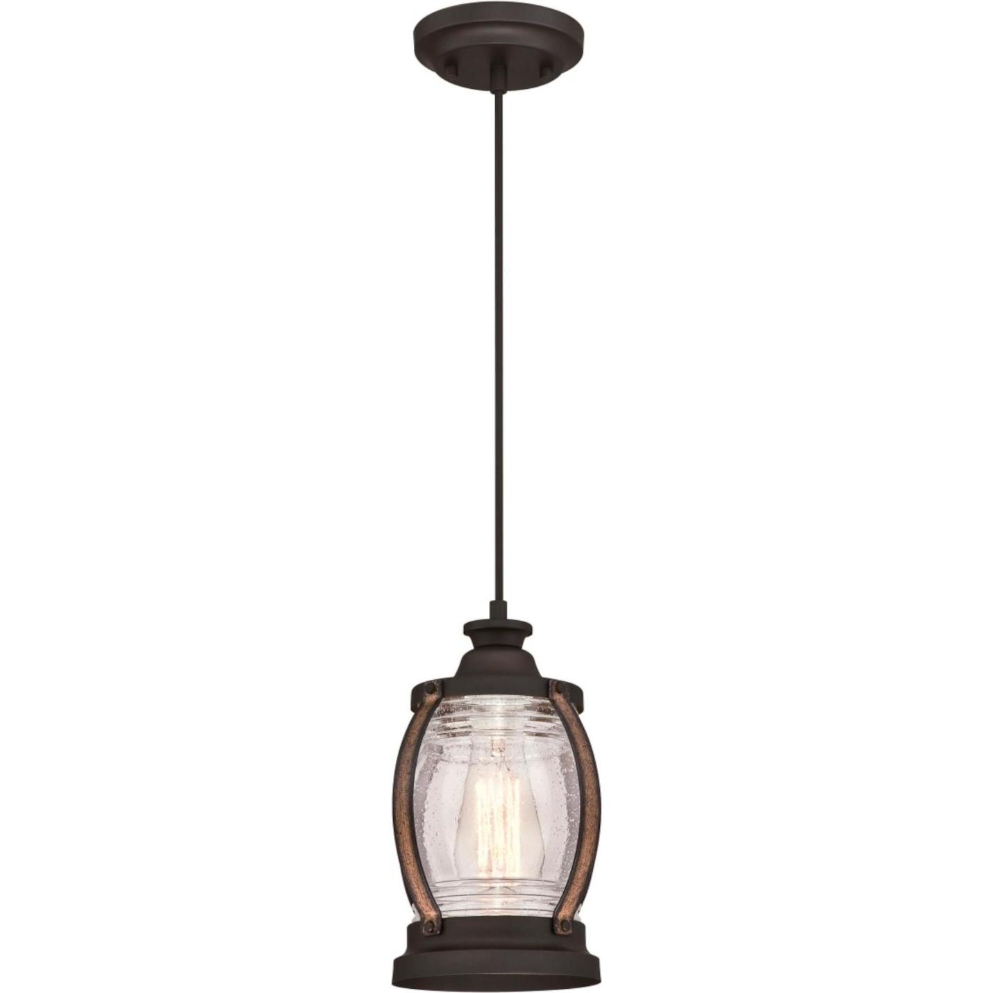 Westinghouse, Pendelleuchte, Pendelleuchte Canyon Bronze / Antikglas (E27)