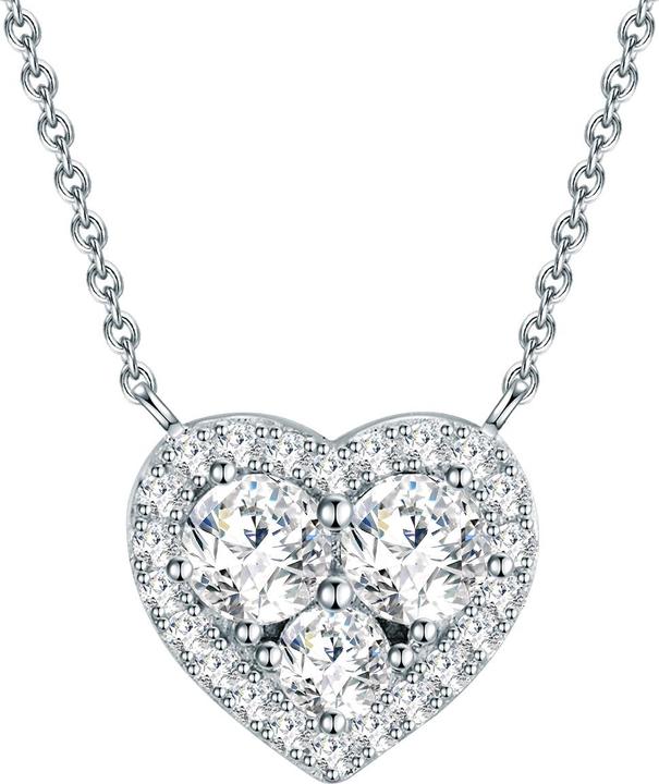 Image du produit Trilani Femme argent sterling zirconium argent 40,0 cm chaîne de base + 5,0 cm extension - 16284 (Argent Sterling, 40 - 45 cm)