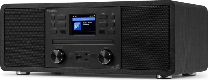Produktbild Audizio DAB+ Radio Avola Schwarz, Radio Tuner: FM, DAB+ (FM, DAB+, Bluetooth, WLAN)
