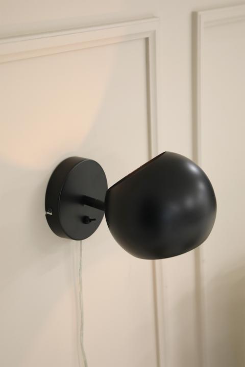 Produktbild Markslöjd Edgar 1 Wandleuchte Black (E14)