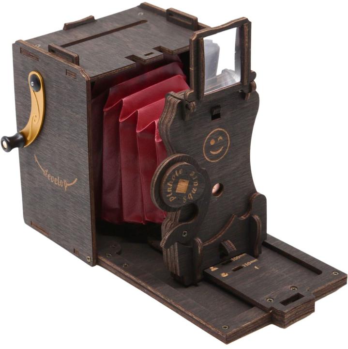 Produktbild Jollylook Pinhole Square Instant Film Camera Wood Dark B (JLK021)