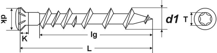 Immagine prodotto Profix Viti per muratura di base (250 Viti per pezzo)