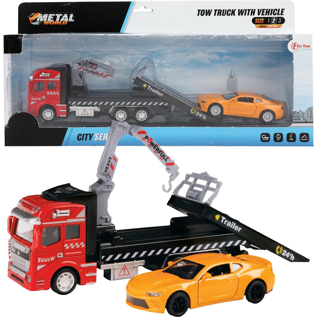 Toi-Toys Abschleppwagen Druckguss Mit Hebebühne Und Rückzug
