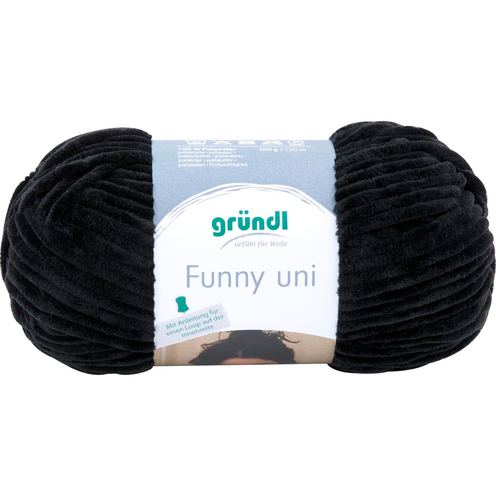 Gründl Wolle Funny Uni, 100g, ca. 120m (120 m) (40077236)