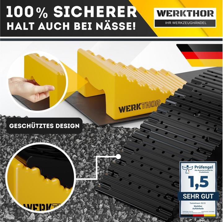 Immagine prodotto Werkthor Innovative Auffahrkeile mit Unterlegmatte