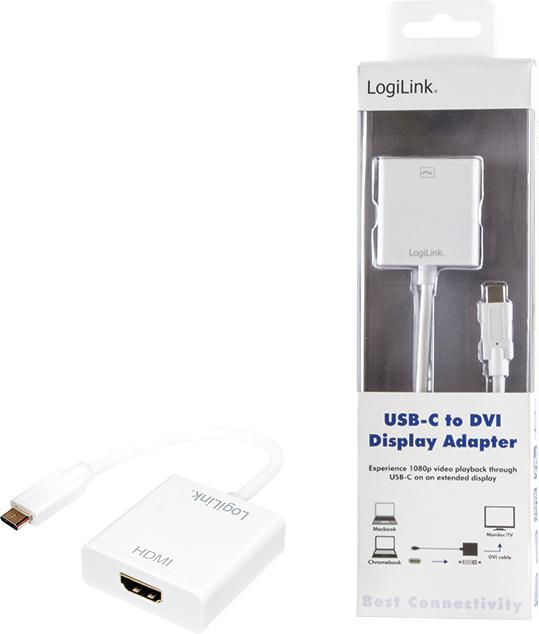 Immagine prodotto LogiLink USB Typ-C zu (DVI, 14 cm)