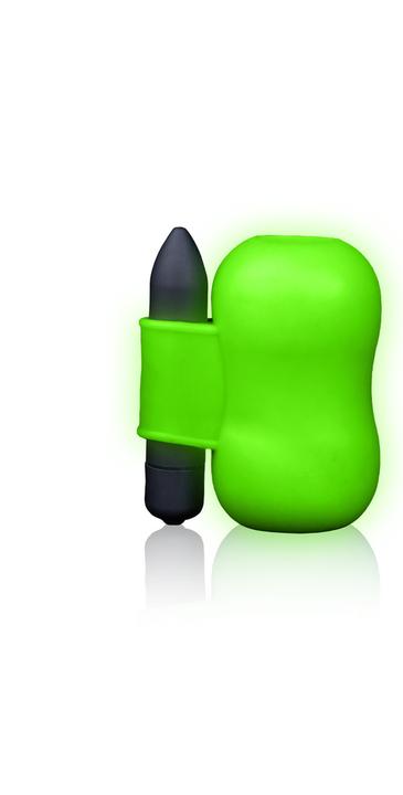Actual product image Ouch! Vibrating Masturbator - Glow in the Dark