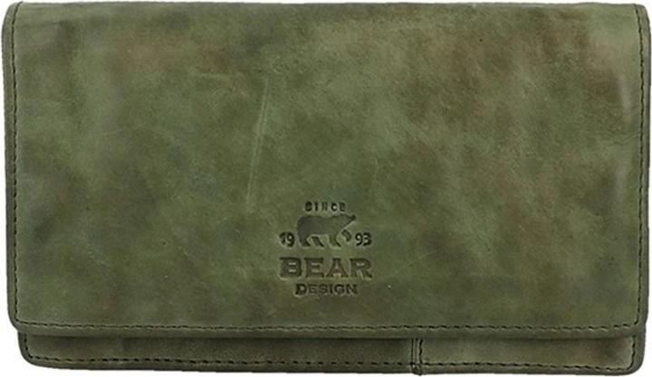 Actual product image Bear Rock Cow Lavato Leather Wallet