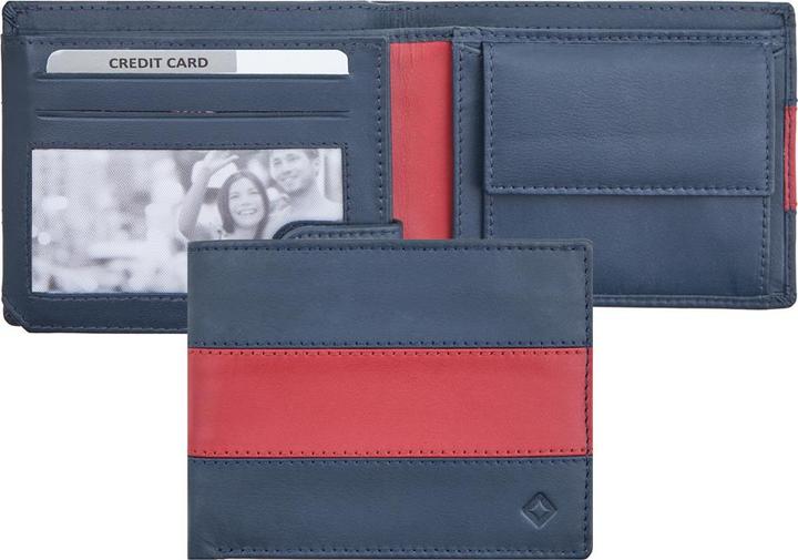 Actual product image Giorgio Carelli Billfold with zipper pocket in the note compartment, RFID, TO