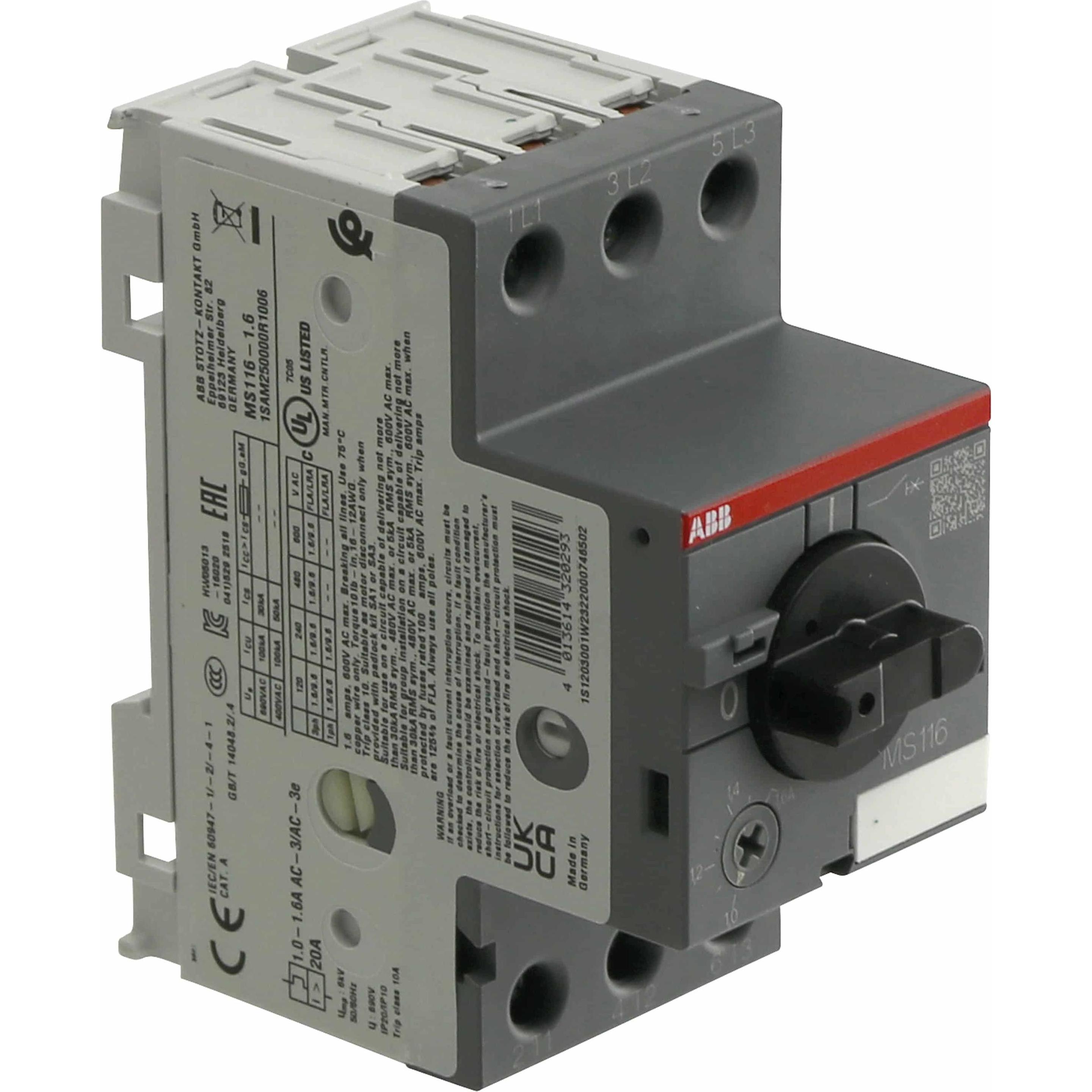 Abb, Interruttore Differenziale, Interruttore Protezione Motore MS116 - 1.6