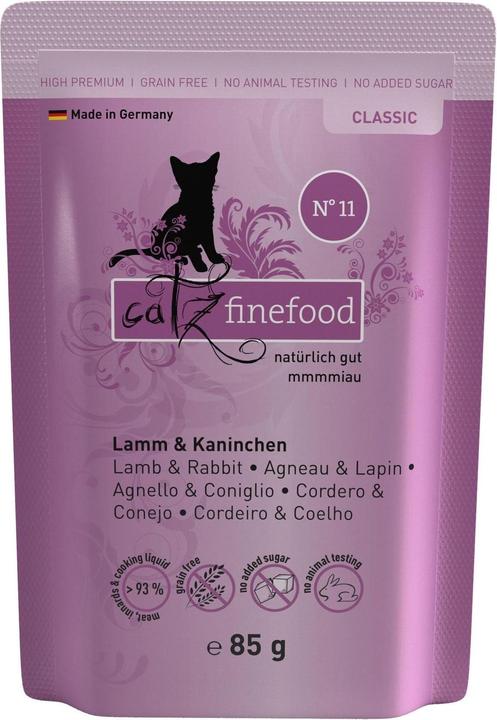 Actual product image Catz Finefood No.11 Lamb & Rabbit (Adult, 1 pcs., 90 g)