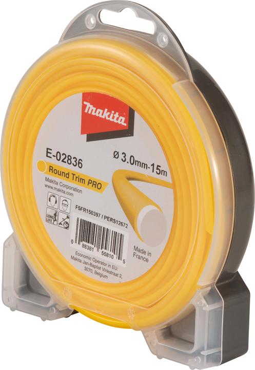 Actual product image Makita Mowing thread round 3,0mmx15m (Weed whacker, Trimmer line + line spool)