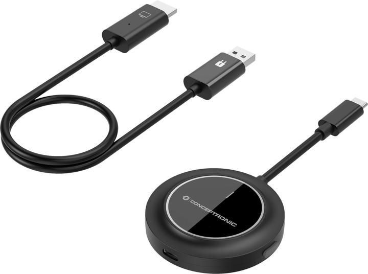 Conceptronic Adapter USB-C wireless -> HDMI 60Hz 30m Reichw. (HDMI, 15.70 cm)