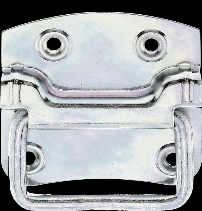 Produktbild Starx Kistengriff schwer 80 x 70 x 11 mm, Galv. gelb verzinkt (Kistengriffe, 10 Stk.)