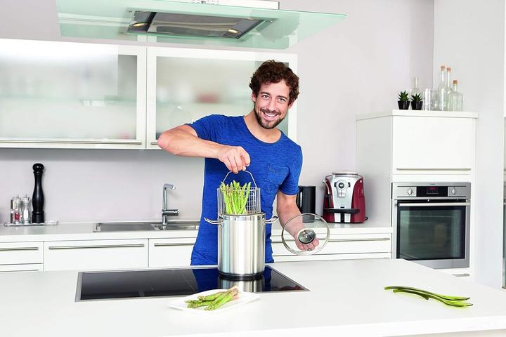 Produktbild Schulte-Ufer Spargeltopf Profi-Star (18 cm, Kochtopf, Edelstahl)