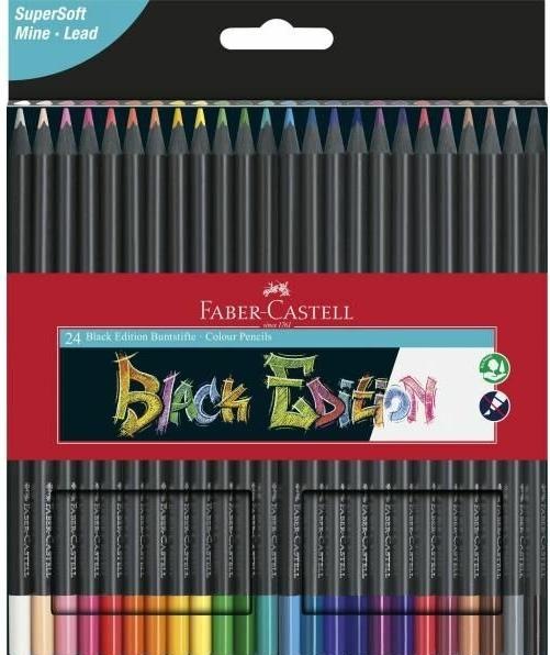 Actual product image Faber-Castell Black Edition (Multicoloured, 24 x)
