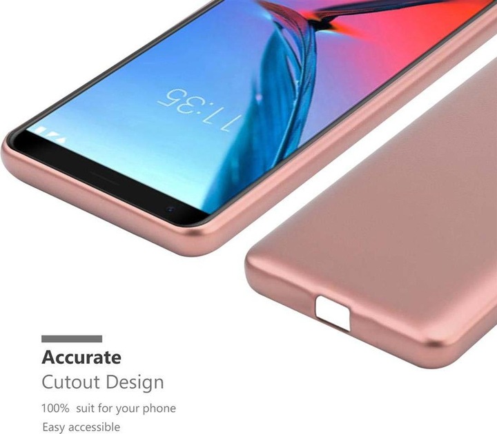 Actual product image Cadorabo TPU Matt Metallic Cover (ZTE Blade V9)